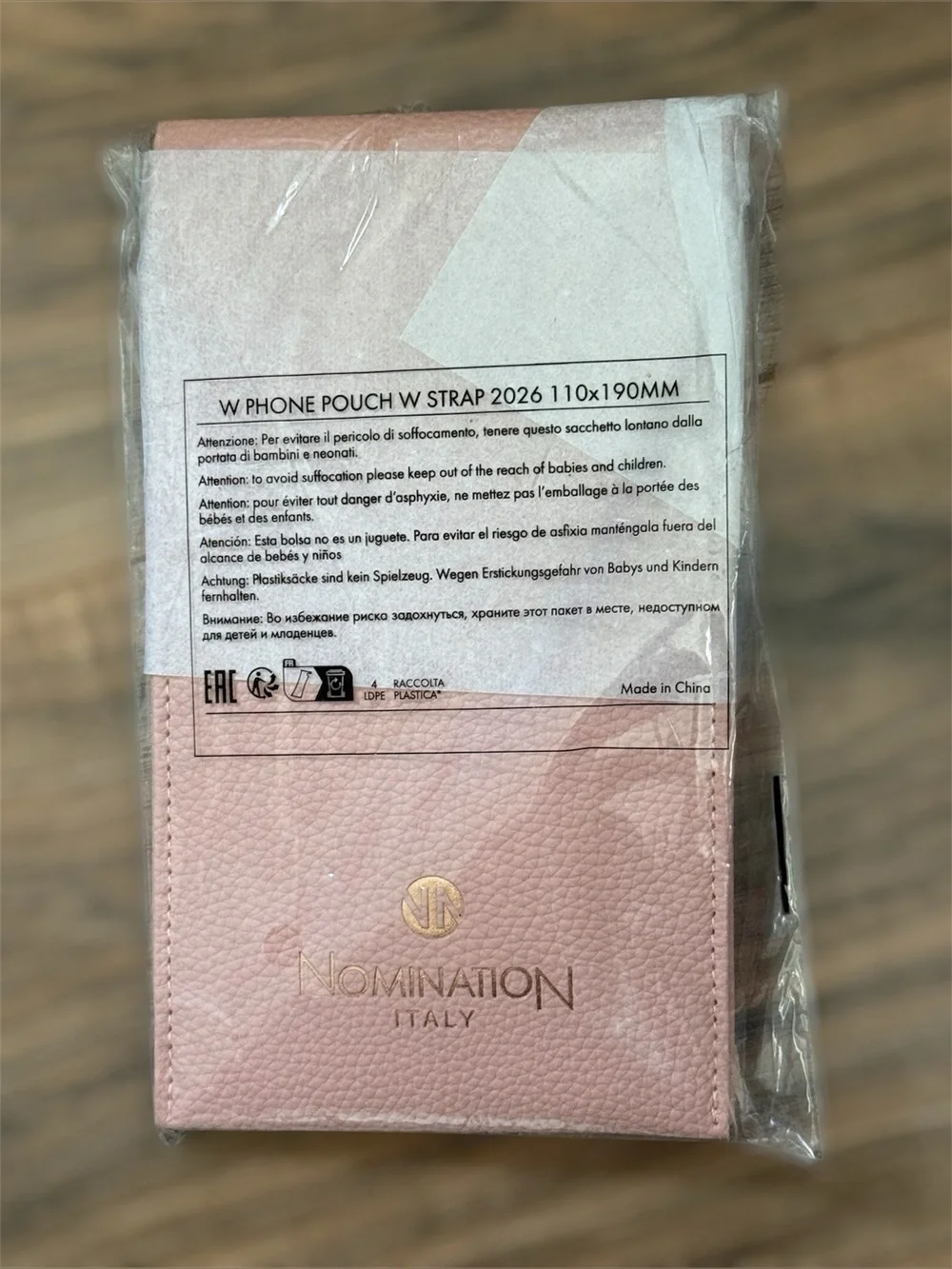 Nomination Pink Phone Pouch & Glasses Case with Strap New in Package